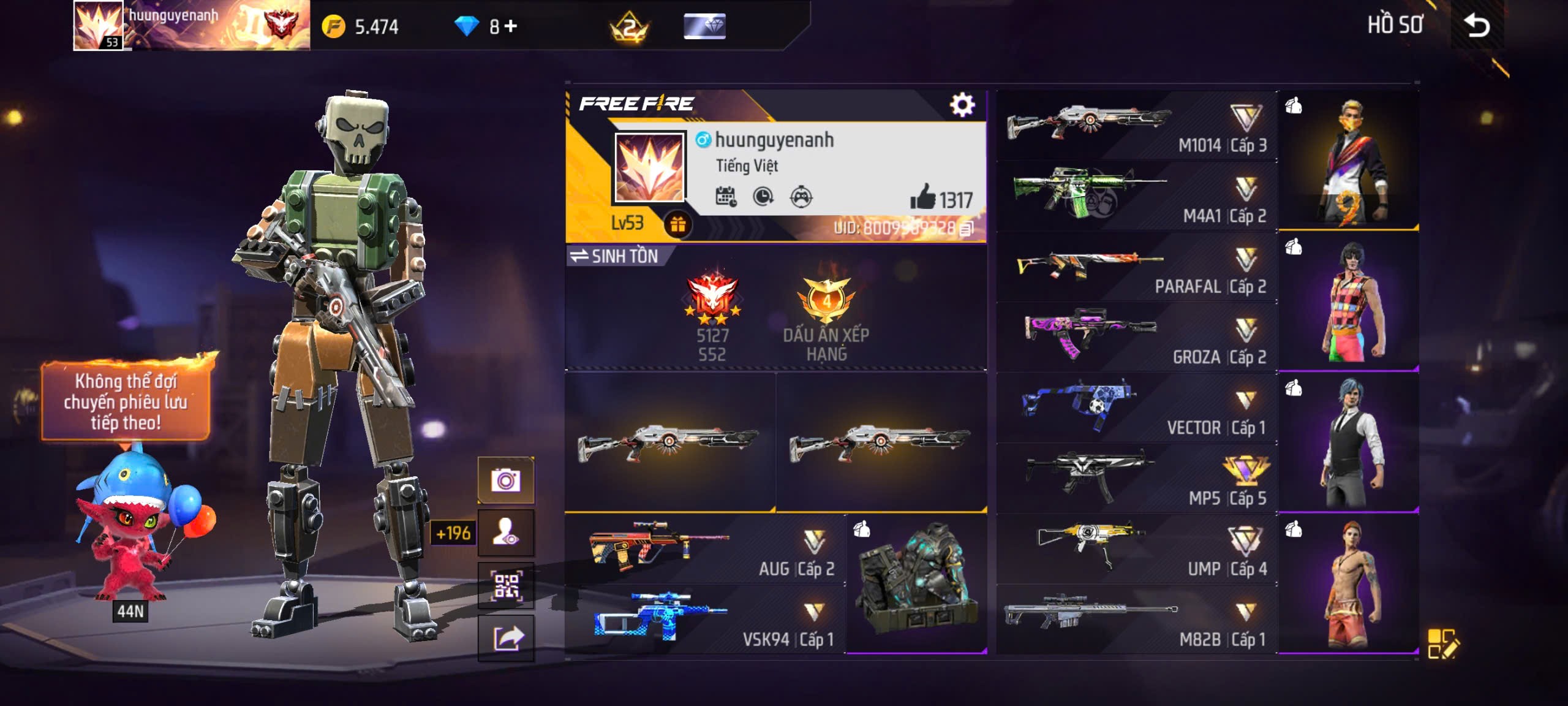Free Fire #1 | Share Acc Free Fire Vip Trải Nghiệm Ngay